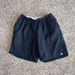 Black Champion sweat shorts